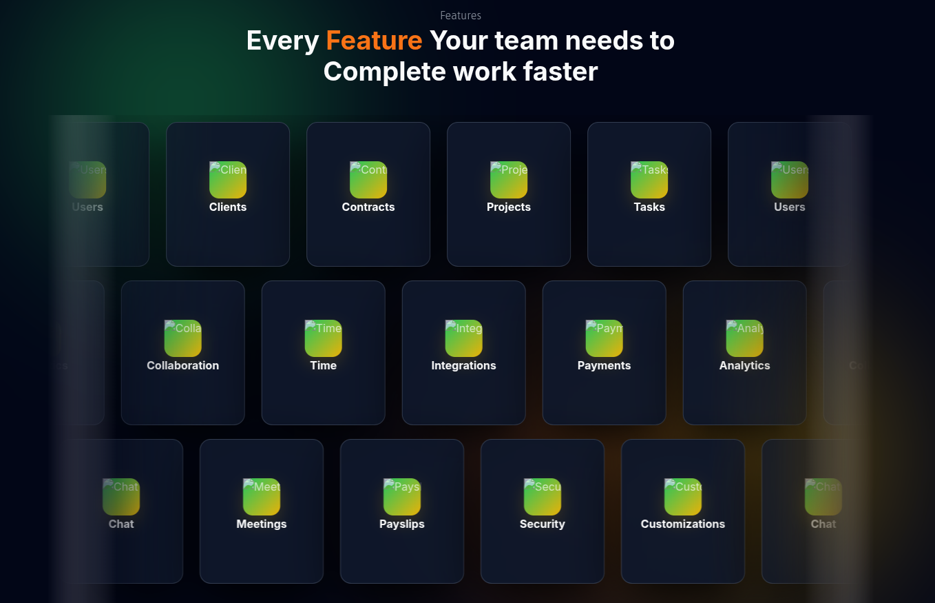 Workflet features